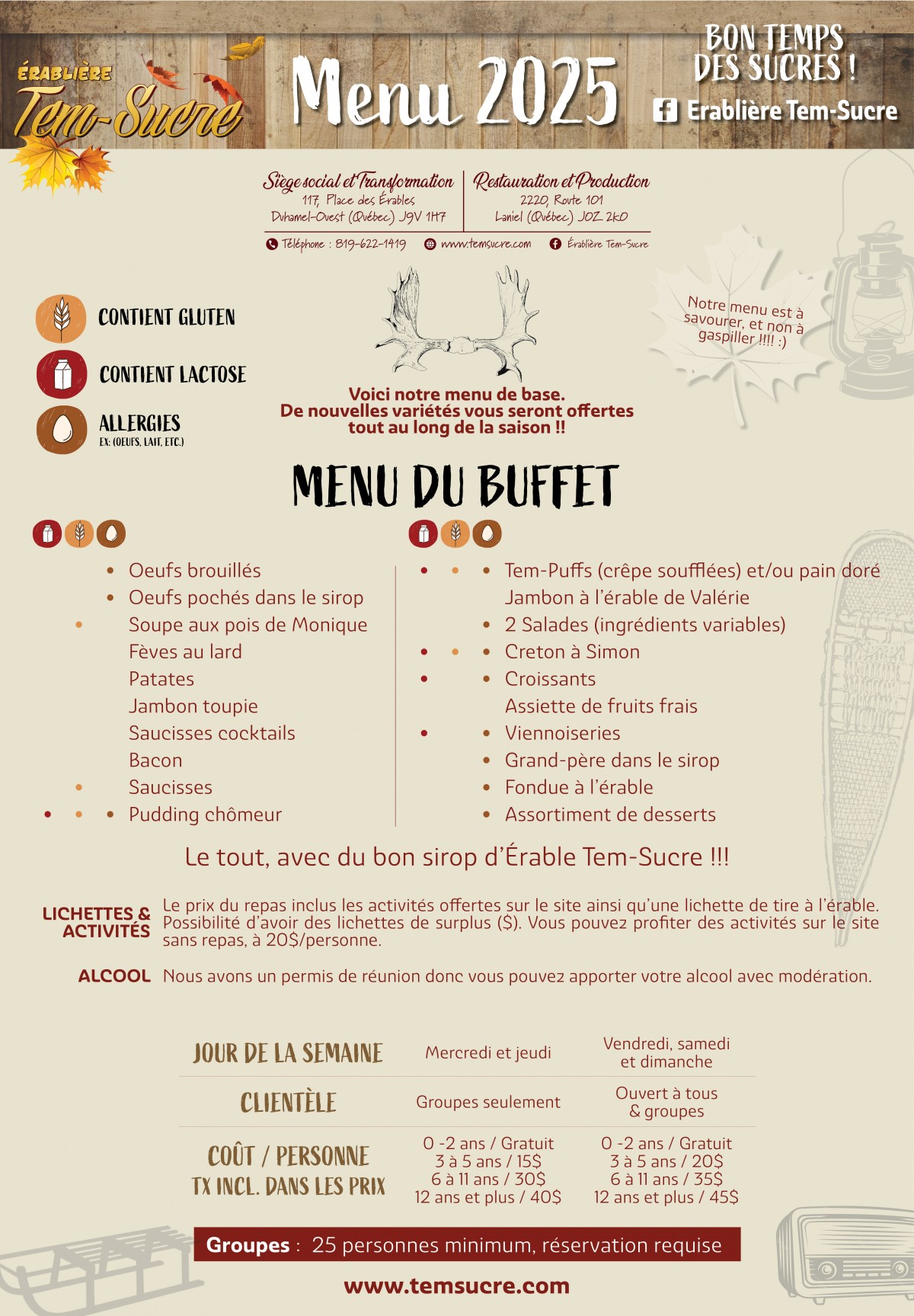 LE MENU