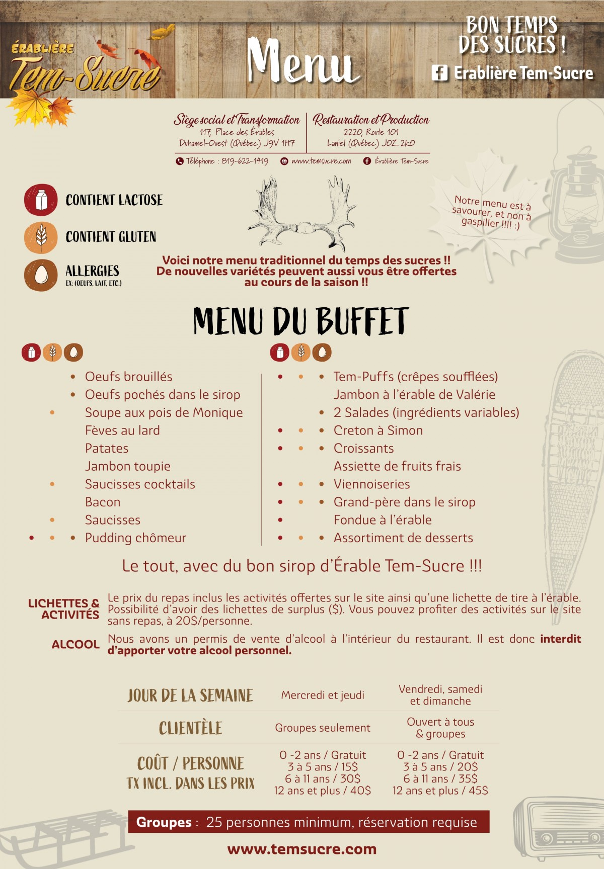 LE MENU